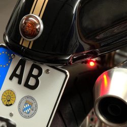 Motogadget - mo.blaze tens Baglygte Poleret