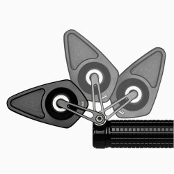 Motogadget mo.view Blade Flip Styrende Spejl