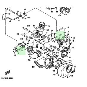 2 x Sp�ndeb�nd til indsugningsgummi