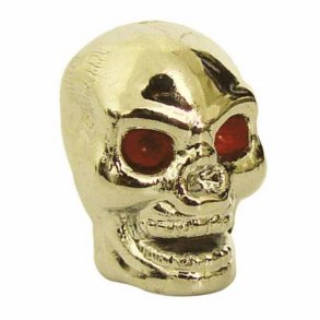 Trik Topz Ventil Skull Head Guld