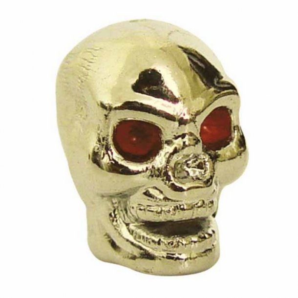 Trik Topz Ventil Skull Head Guld