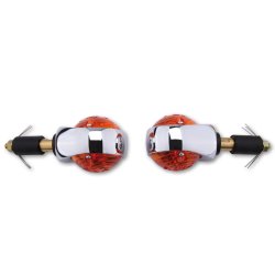 Highsider Smart Body Chrome Blinklys -Chrome/Orange