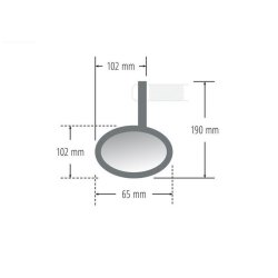 Conero styrendespejl med blink