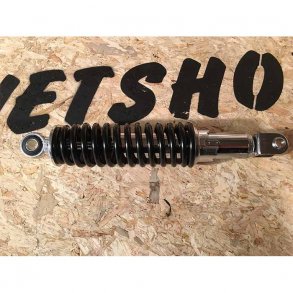 Emgo Stddmper med gaffelbolt montering Sort Chrome 298mm