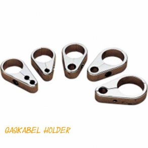 Gaskabel Clamp Chrome