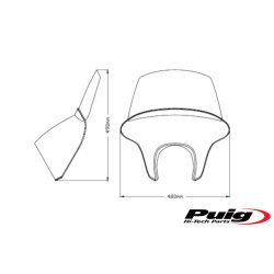 Puig - Batwing SML Touring CMX500 (17-19)