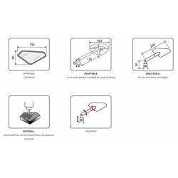 Puig HI-TECH 1 Spejl Alu