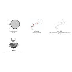 Puig Retro Spejl Alu