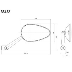 Rizoma Radial RS Spejl