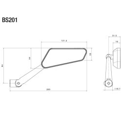 Rizoma Cicuit 744 Spejl