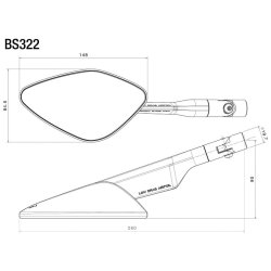 Rizoma Namic Sport Spejl