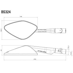 Rizoma Namic Street Spejl