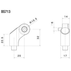 Rizoma Spejladapter Styrmontering