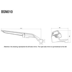 Rizoma Stealth Spejlst til Naked