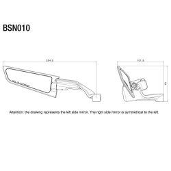 Rizoma Stealth Spejlst til Naked
