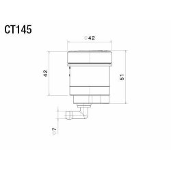 Rizoma Pure Vskebeholder 42mm