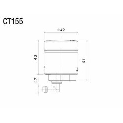 Rizoma Notch Vskebeholder 42mm