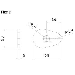 Rizoma Blink Adapter Yamaha
