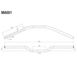 Rizoma Aluminium Styr 22mm