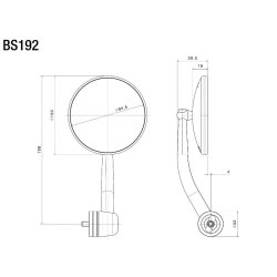 Rizoma Spirit RS Styrende Spejl