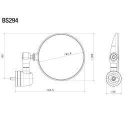 Rizoma Spy-R Styrende Spejl