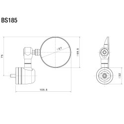 Rizoma Spy-R Styrende Spejl