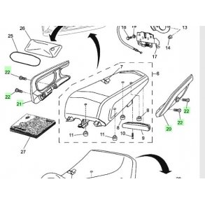 Yamaha MT-03 - Passager hndtag