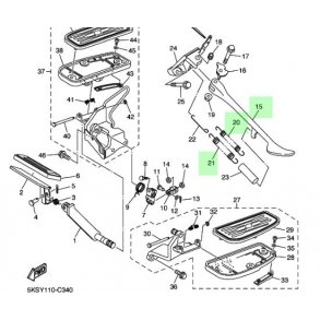 Orginal Sidestttefod med 2 fjedre - Yamaha XVS 1100 A