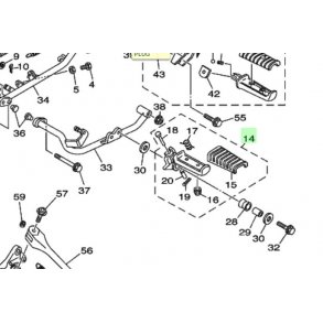 Front fodhviler - Yamaha XV 535 Original