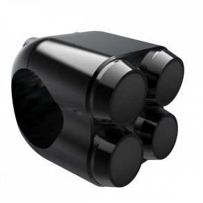 Motone Quad Micro Kontakt Sort - 25mm