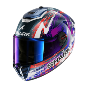 Shark Spartan RS Carbon Streetrush Blue/Chrome