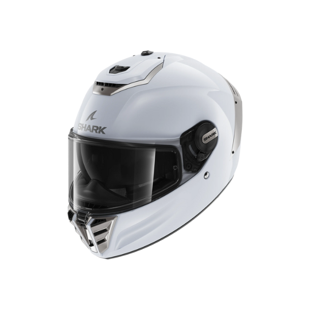 Shark Spartan RS Blank Glossy Silver