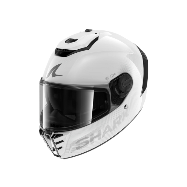 Shark Spartan RS Fibre SP Blank Silver/White