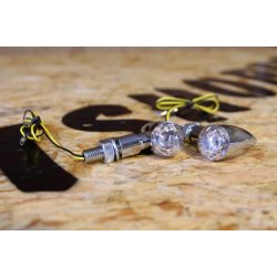 Blinklys st - Mini Bullet LED Chrome