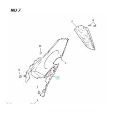 Originale Inder plastik dele - Yamaha JOGR