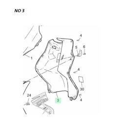 Originale Inder plastik dele - Yamaha JOGR