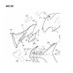 Originale Inder plastik dele - Yamaha JOGR