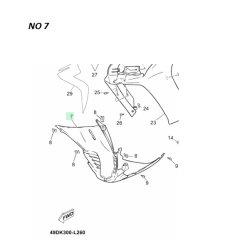 Originale Inder plastik dele - Yamaha JOGR