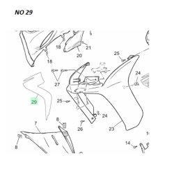 Originale Skjolde Sort - Yamaha Jog R