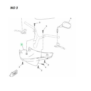 Originale Inder plastik dele - Yamaha JOGR