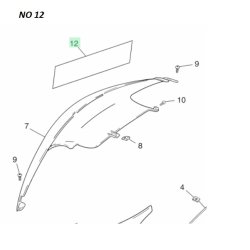 Originale Skjolde Sort - Yamaha Jog R