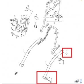 Original Suzuki - Chrom prop Struts