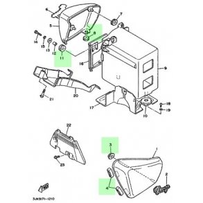 Gummi til montering af sideskjolde - St
