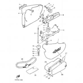 Gummi til montering af sideskjolde - St XV750SE