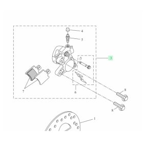 Bremsekaliber Original - Yamaha JogR