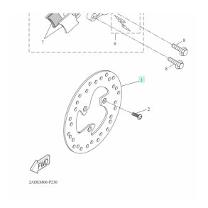 Bremseskive Original - Yamaha JogR