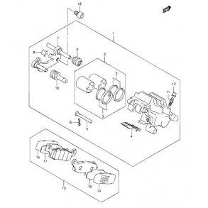 Repkit Bremse kaliber Bag - Suzuki M1800